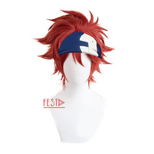 Load image into Gallery viewer, SK8 The Infinity Reki Kyan Cosplay Wig Headband Hairband SK8 Cosplay Red Short Men Wigs with Bangs Heat Resistant Synthetic Wig
