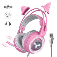 Load image into Gallery viewer, Gaming Headphones Virtual 7.1 Noise Cancelling Wired gaming Vibration Headset with Mic for PC Over Ear Gamers Headphones
