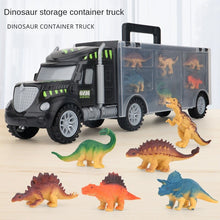 Load image into Gallery viewer, Children's DIY Dinosaur Storage Mop Head Transport Container Truck Toy Set Boy's Car Model Toy Car

