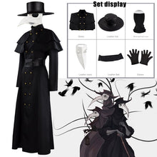 Load image into Gallery viewer, Halloween  Party Raven Cosplay Costume Gothic Style Demon Black Long Suit Carnival 2023 Valorant Clothes  Steampunk Cyberpunk
