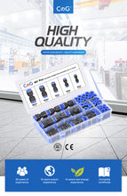 Load image into Gallery viewer, 60PCS/Box Set Air Straight Pneumatic Fittings PU Water Pipes Quick Release Connector PU-4-6-8mm Plastic Hose Couplings
