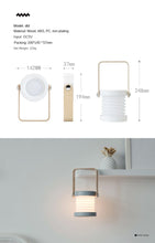 Load image into Gallery viewer, Wooden Handle Retro Lantern Small Night Lamp Telescopic Folding Led Eye Protection Reading Lamp USB Portable Rechargeable Light
