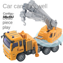 Load image into Gallery viewer, Children's Electric Four-Way Wireless Remote Control Engineering Car Toys Set Boy Stirring Crane Model
