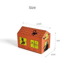 Load image into Gallery viewer, 10PCs Halloween  Candy Box Horror Small House Gift Box Nougat Biscuit Baking Packaging Box
