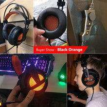 Load image into Gallery viewer, Gaming Headset Gamer Headphones 7.1 Surround Sound Stereo Earphones USB Microphone Breathing LED Light PC Gamer
