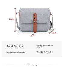 Load image into Gallery viewer, Cwatcun Gray Single-Shoulder Camera Bag Digital Photography Camera Liner Bag
