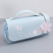 Load image into Gallery viewer, Pencil Case  PU Leather Pen Case Ruler Pouch for School Girl Sweet Eraser Holder
