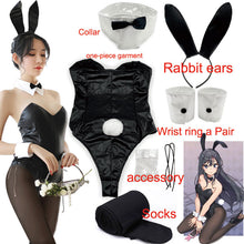 Load image into Gallery viewer, Sakurajima Mai Cosplay Costume for Girls Halloween Women Black Sexy Jumpsuit Rascal Does Not Dream of Bunny Girl Senpai Cos
