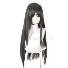 Load image into Gallery viewer, Sakurajima Mai Cosplay Wigs Headwear Rascal Does Not Dream Of Bunny Girl Senpai Synthetic Hair Long Straight Gray Hair Wig
