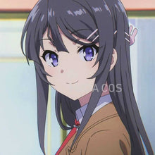 Load image into Gallery viewer, Sakurajima Mai Cosplay Wigs Headwear Rascal Does Not Dream Of Bunny Girl Senpai Synthetic Hair Long Straight Gray Hair Wig
