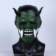 Load image into Gallery viewer, Samurai Mask Japanese Cosplay Masks Scary Latex Mascarillas Horror Anime Face Masques Halloween Costumes Props Carnival Mascaras
