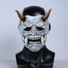 Load image into Gallery viewer, Samurai Mask Japanese Cosplay Masks Scary Latex Mascarillas Horror Anime Face Masques Halloween Costumes Props Carnival Mascaras
