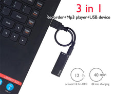 Load image into Gallery viewer, Savetek Smallest Mini USB Pen Voice Activated 8GB 16GB Digital Audio Voice Recorder Mp3 Player 192Kbps Recording WAV
