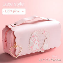 Load image into Gallery viewer, Pencil Case  PU Leather Pen Case Ruler Pouch for School Girl Sweet Eraser Holder
