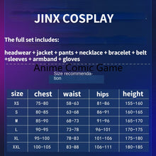 Load image into Gallery viewer, Anime Game LOL Arcane Cosplay Costume Crit Loli Jinx Cosplay Loose Cannon Cosplay Outfit Shoes Wig Sexy Women Carnival Costume
