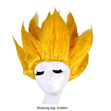 Load image into Gallery viewer, Dragon Ball Monkey King Cosplay Children's Performance Wig  Dragon Ball Saiyan Fluffy Cos Lotus Head
