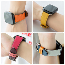 Load image into Gallery viewer, Leather strap for Apple watch band 44mm 45mm 42mm 41mm 40mm 38mm Single tour watchband bracelet iWatch series 3 4 5 6 SE 7 band
