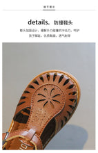 Load image into Gallery viewer, Girl T-Strap Shoes Hollow Out British Style Soft Classic Kids Mary Janes 22-36 Infant Round Toe Flat Summer Kids Sandals
