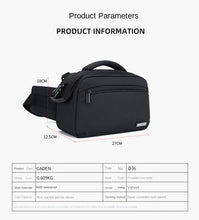 Load image into Gallery viewer, Cwatcun Black One Shoulder Digital Camera Bag SLR Messenger Camera Bag
