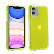 Load image into Gallery viewer, Shockproof Bumper Candy Color Phone Case for iPhone 13 12 11 Pro XS Max XR X 12Mini 7 8 Plus SE 2020 Transparent Soft Back Cover
