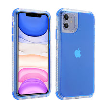 Load image into Gallery viewer, Shockproof Bumper Candy Color Phone Case for iPhone 13 12 11 Pro XS Max XR X 12Mini 7 8 Plus SE 2020 Transparent Soft Back Cover
