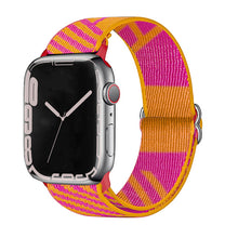 Load image into Gallery viewer, Scrunchie Strap for Apple watch band 45mm 41mm 44mm 40mm 38mm 42mm Elastic Nylon solo Loop bracelet iWatch series 7 3 4 5 6 se

