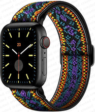 Load image into Gallery viewer, Scrunchie Strap for Apple watch band 45mm 41mm 44mm 40mm 38mm 42mm Elastic Nylon solo Loop bracelet iWatch series 7 3 4 5 6 se
