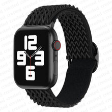 Load image into Gallery viewer, Scrunchie Strap for Apple watch band 45mm 41mm 44mm 40mm 38mm 42mm Elastic Nylon solo Loop bracelet iWatch series 7 3 4 5 6 se

