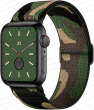 Load image into Gallery viewer, Scrunchie Strap for Apple watch band 45mm 41mm 44mm 40mm 38mm 42mm Elastic Nylon solo Loop bracelet iWatch series 7 3 4 5 6 se
