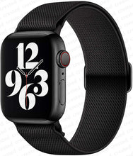 Load image into Gallery viewer, Scrunchie Strap for Apple watch band 45mm 41mm 44mm 40mm 38mm 42mm Elastic Nylon solo Loop bracelet iWatch series 7 3 4 5 6 se
