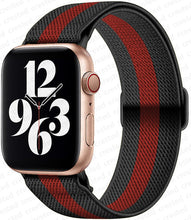 Load image into Gallery viewer, Scrunchie Strap for Apple watch band 45mm 41mm 44mm 40mm 38mm 42mm Elastic Nylon solo Loop bracelet iWatch series 7 3 4 5 6 se
