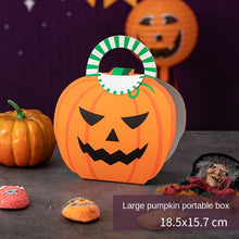 Load image into Gallery viewer, 10PCs Halloween Pumpkin Lamp Candy Packaging Box Decorative Gift Children Dress up Toys Handmade DIY Gift Box
