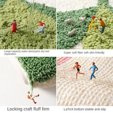Load image into Gallery viewer, Plant Flocking Bathroom Water-Absorbing Non-Slip Mat
