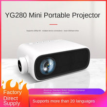 Load image into Gallery viewer, Yg280 Mini Mini Projector Home Led Mini Portable Projector HD 1080P Projection

