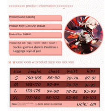 Load image into Gallery viewer, Anime Game Genshin Impact Kiryu Kazuha Battle Suit Kaedehara Wanye Uniform Wig Cosplay Costume Halloween Party
