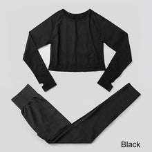 Load image into Gallery viewer, Yoga Set Women Gym Fitness Yoga Clothing Sports Wear Workout Leggings&amp;Top Female
