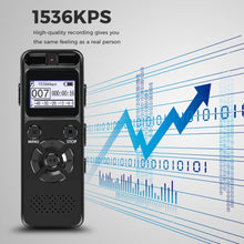 Load image into Gallery viewer, Secret Digital Audio Recorder 8GB Professional Portable Recorder MP3 Commercial
