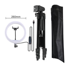 Load image into Gallery viewer, Selfie Ring Lamp Led Ring Light Selfie With Tripod Ring For Selfie Phone Video Photography Lighting For Youtube Phone Holder
