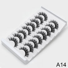 Load image into Gallery viewer, 5/8/10pairs 3D Mink Lashes Natural False Eyelashes Dramatic Volume Fake Lashes Makeup Eyelash Extension Silk Eyelashes
