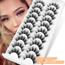 Load image into Gallery viewer, 5/8/10pairs 3D Mink Lashes Natural False Eyelashes Dramatic Volume Fake Lashes Makeup Eyelash Extension Silk Eyelashes
