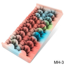 Load image into Gallery viewer, 3D Faux Mink Lashes Natural False Eyelashes Dramatic Fluffy Soft Wispy Volume Cross Reusable Eyelash MaKeup Tools
