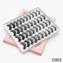 Load image into Gallery viewer, 3D Faux Mink Lashes Natural False Eyelashes Dramatic Fluffy Soft Wispy Volume Cross Reusable Eyelash MaKeup Tools
