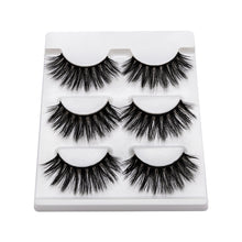 Load image into Gallery viewer, 3D Faux Mink Lashes Natural False Eyelashes Dramatic Fluffy Soft Wispy Volume Cross Reusable Eyelash MaKeup Tools
