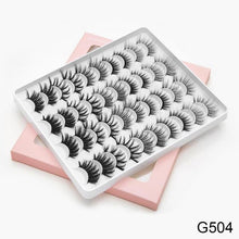 Load image into Gallery viewer, 3D Faux Mink Lashes Natural False Eyelashes Dramatic Fluffy Soft Wispy Volume Cross Reusable Eyelash MaKeup Tools
