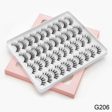 Load image into Gallery viewer, 3D Faux Mink Lashes Natural False Eyelashes Dramatic Fluffy Soft Wispy Volume Cross Reusable Eyelash MaKeup Tools
