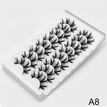 Load image into Gallery viewer, 3D Faux Mink Lashes Natural False Eyelashes Dramatic Fluffy Soft Wispy Volume Cross Reusable Eyelash MaKeup Tools
