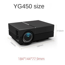 Load image into Gallery viewer, New Yg450 Miniature HD Projector Home Led Portable 1080P Small Home Projector Manufacturer
