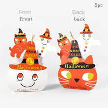 Load image into Gallery viewer, 5pcs Halloween Packaging Gift Box Ghost Paper Bag Candy Box Happy Helloween Party Pumpkin Funny Box Trick Or Treat Party Supplie
