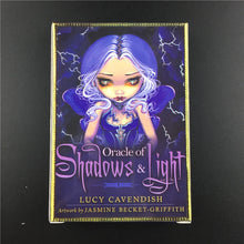 Load image into Gallery viewer, Shadow And Light Oracle Cards Mysterious Fate Divination Tarot Cards Deck Board Game With Guidebook For Kids Amusing Games

