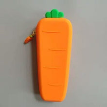 Load image into Gallery viewer, Pencil Case Creative Carrot Series Silicone Soft Organizer Bag Kids Birthday Gift
